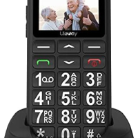 Нов Мобилен телефон с големи бутони за възрастни Отключен SOS бутон, снимка 1 - Други - 44583162