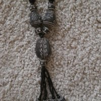  Традиционен африкански гердан-комбинация от пясъчна мъниста, снимка 2 - Колиета, медальони, синджири - 31062167