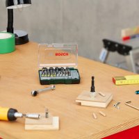 Bosch комплект 27 ч., битове, тресчотка 1/4 инча, накрайници, снимка 8 - Други инструменти - 42271145