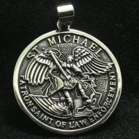 Свещен амулет архангел Михаил, снимка 2 - Колиета, медальони, синджири - 40249097