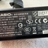 Оригинално зарядно за цифров фотоапарат CASIO AD-C51G , 5.3 Volt 650 mA, снимка 3 - Батерии, зарядни - 44561373