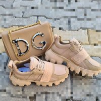 Дамски комплект чанта и обувки Dolce&Gabbana, снимка 1 - Маратонки - 31944805