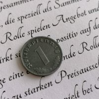 Монета - Трети райх - Германия - 1 пфениг | 1940г.; серия D, снимка 2 - Нумизматика и бонистика - 37898157