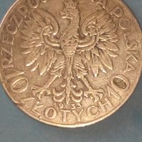 10 Zloty 1933 г.Полша, серебр., снимка 2 - Нумизматика и бонистика - 42510878