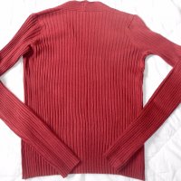 Пуловер цвят бордо, снимка 3 - Блузи с дълъг ръкав и пуловери - 30383523