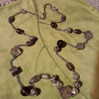 Гердан естествени камъни, снимка 1 - Колиета, медальони, синджири - 39316365
