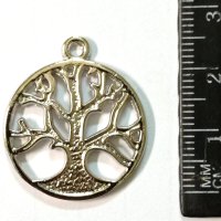 Метален Елемент / Медальон - Дървото на Живота, снимка 2 - Колиета, медальони, синджири - 42660664