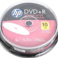DVD+R DL HP, 8.5GB, 240min, 8x, printable - празни дискове двуслойни, снимка 1 - DVD дискове - 30413415