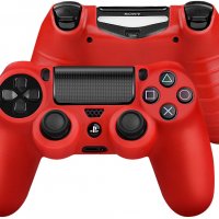 PS4 Силиконов бъмпер за DUALSHOCK®4 контролер в син цвят, снимка 3 - PlayStation конзоли - 30888271