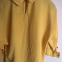 Жълта блузка, тип риза, снимка 7 - Блузи с дълъг ръкав и пуловери - 30793495