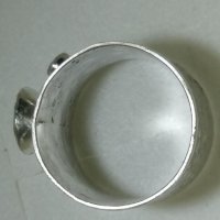 Пръстен сребро, Сапфир, Смарагди, снимка 4 - Пръстени - 40386996