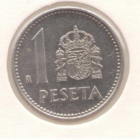 Spain-1 Peseta-1986-KM# 821-Juan Carlos I, снимка 1 - Нумизматика и бонистика - 28221632