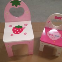 НАМАЛЕНА ЦЕНА НА: Мини дървени детски столчета за най-малките , снимка 1 - Столчета за хранене - 36686045