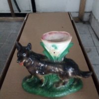 Керамична ваза куче , снимка 3 - Антикварни и старинни предмети - 34422971