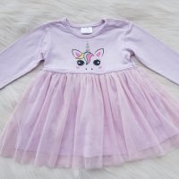 Бебешка рокля с тюл Еднорог 4-6 месеца, снимка 7 - Бебешки рокли - 40224318