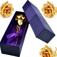 24К Златна роза Golden Rose , Златна / Червена, снимка 3 - Други стоки за дома - 38118287