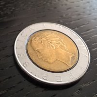 Монета - Италия - 500 лири | 1985г., снимка 2 - Нумизматика и бонистика - 31393107