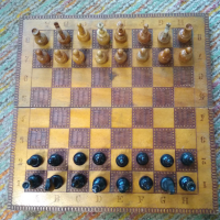 Дървен шах , снимка 1 - Шах и табла - 44728264