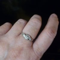 Нежен сребърен пръстен, снимка 3 - Пръстени - 36832793