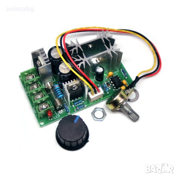 ANIMABG DC регулатор с ШИМ на скоростта на двигатели 12V, 24V, 36V, 48V, снимка 1