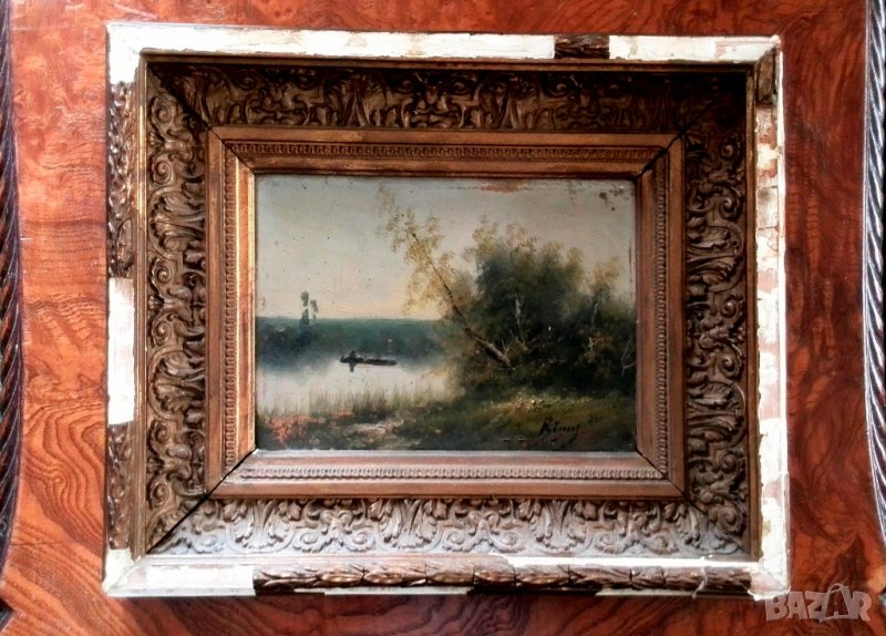 Маслена картина 19век, снимка 1