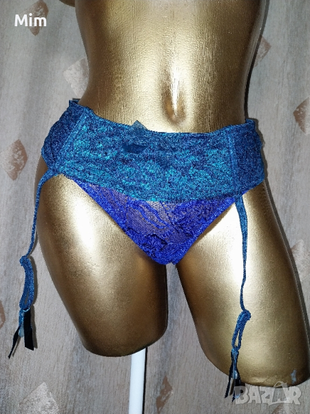 hunkemoller L  Син колан с жартиери за чорапи , снимка 1