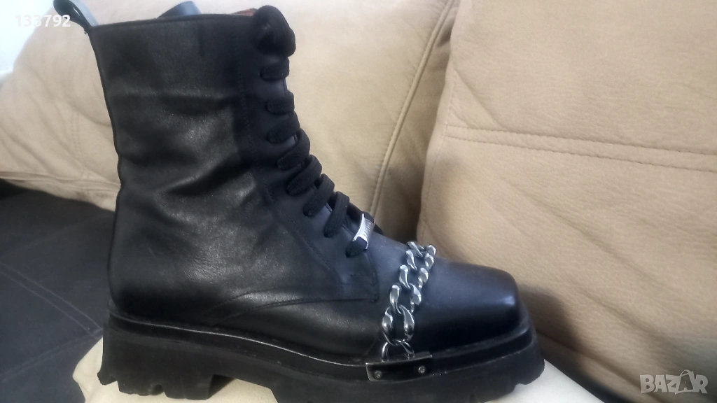 дамски кубинки естествена кожа, снимка 1