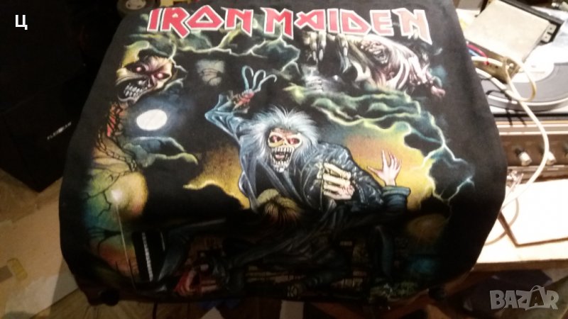 Iron Maiden торбичка плат със странични връзки , снимка 1