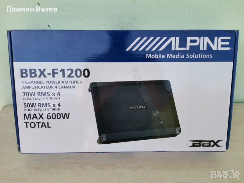 Четириканален усилвател Alpine BBX-F1200, снимка 1