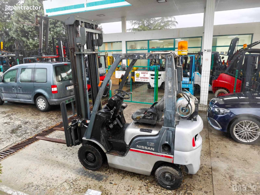 Мотокар Nissan НОВ ВНОС 1.5тона автомат изравнител, 4 метра, снимка 1