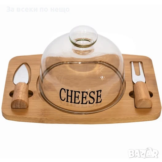 Поднос за сирене с бамбукова дъска Код P889, снимка 1