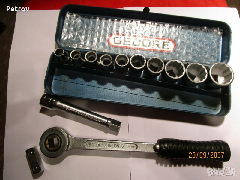 GEDORE D19 KMZ- 1/2" PROFI Гедория от истинските !! Вложки: 10 - 27 mm !! ORIGINAL GEDORE GERMANY !!, снимка 1