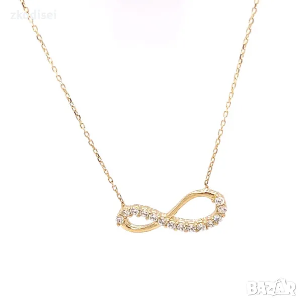 Златно колие 2,06гр. 40см. 14кр. проба:585 модел:26505-6, снимка 1