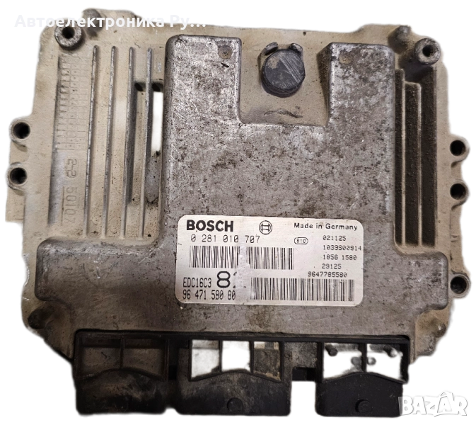 компютър PEUGEOT 206 1.4 HDI BOSCH ,0 281 010 707, 0281010707, 96 477 857 80,, снимка 1