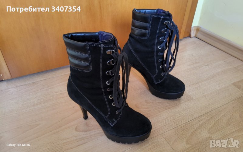 Италиански ботуши тип кубинки, снимка 1