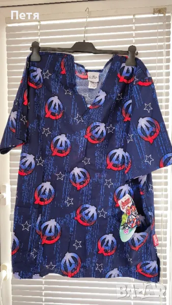 Медицинска работна туника Captain America, снимка 1