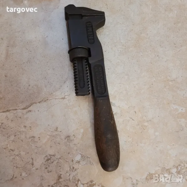 Невероятен старинен гаечен раздвижен ключ, снимка 1