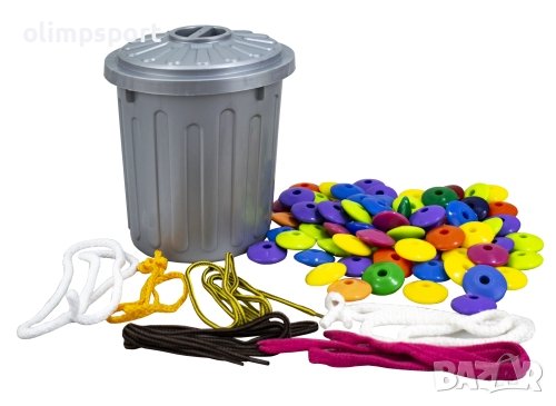 Мъниста 200 броя дискове. Опаковка от 200 разнообразни плоски мъниста. Р-ри мъниста: 2.8х0.8см. , снимка 1