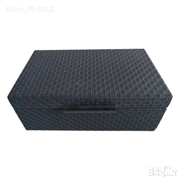 Кутия за съхранение от МДФ и кожа, снимка 1