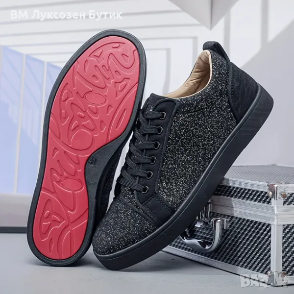 👞 Луксозни Мъжки Обувки "Red Impact" – Стил със Статус 🔥 Тип Louboutin | | Червена подметка, снимка 1