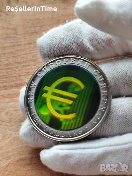 Възпоменателна монета 10 Dollars New European Currency, снимка 1