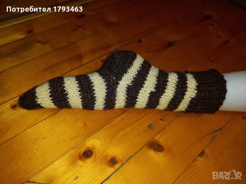 Ръчно плетени чорапи 100% вълна, снимка 1