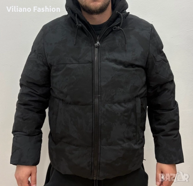 Мъжко зимно яке с качулка, снимка 1