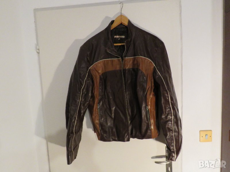 Красиво мъжко кожено мото  яке Morara Italia моторджийски яке за мотор, снимка 1