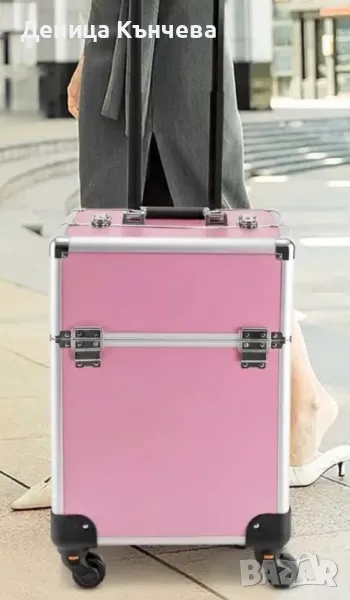 Професионален куфар за грим на колелца, снимка 1