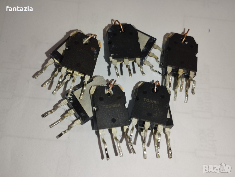 Оригинални транзистори 2SA1941 2SC5198 Toshiba 1941 5198, снимка 1