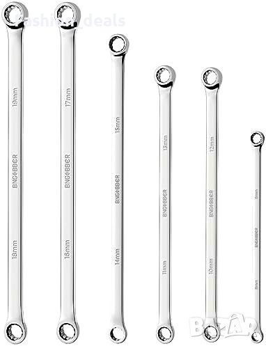 Нов Дълъг комплект гаечни ключове 8мм-19мм Дом Майстор, снимка 1