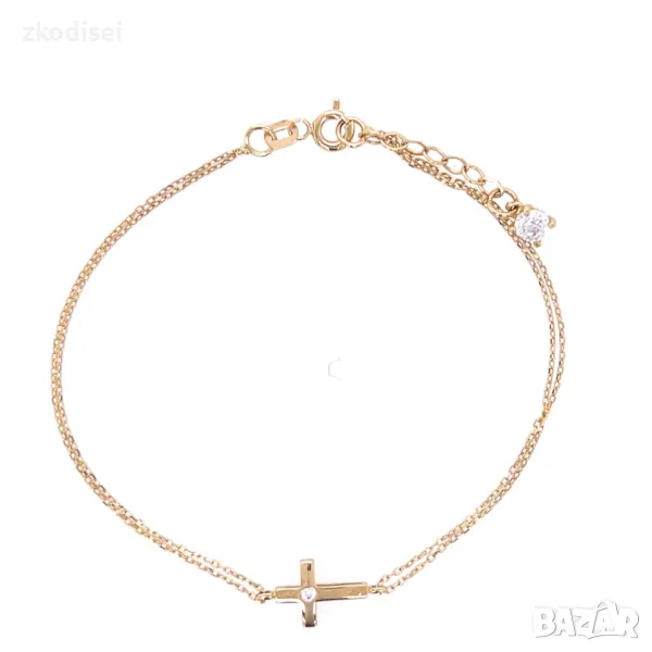 Златна дамска гривна 1,61гр. 19,0см. 14кр. проба:585 модел:29668-2, снимка 1