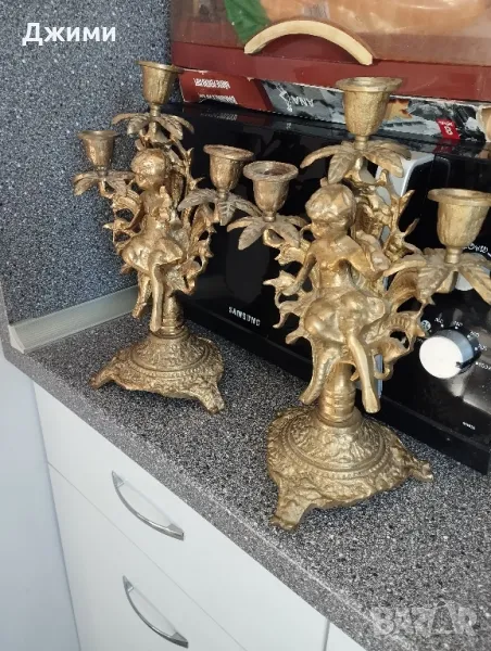 бронзови свещници, снимка 1