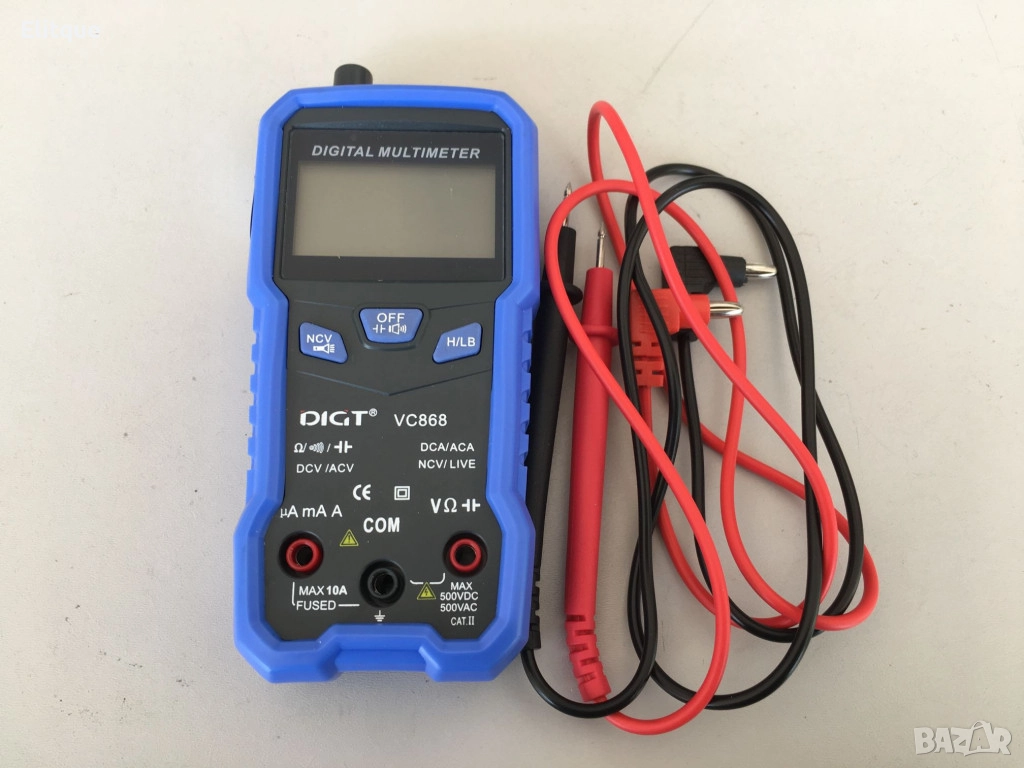 Автоматичен джобен цифров мултицет – Компактен и мощен инструмент за прецизни измервания "Без настро, снимка 1